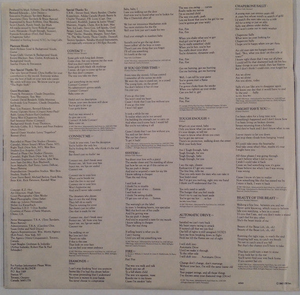 Platinum Blonde : Contact (LP, Album)