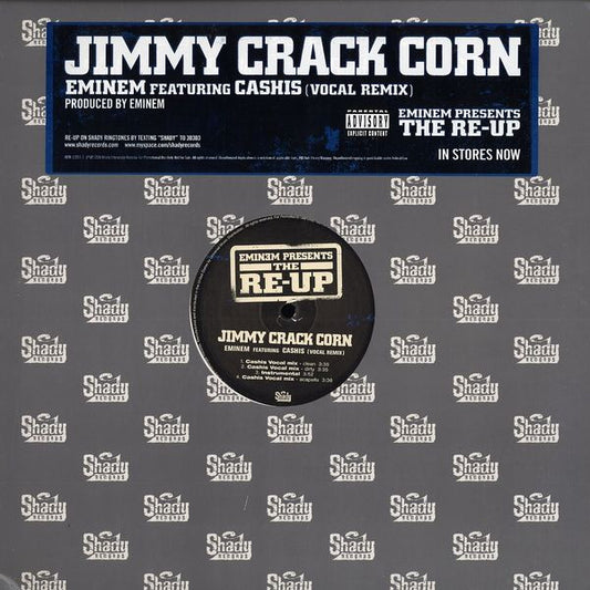 Eminem Featuring Ca$his : Jimmy Crack Corn (Vocal Remix) (12", Promo)