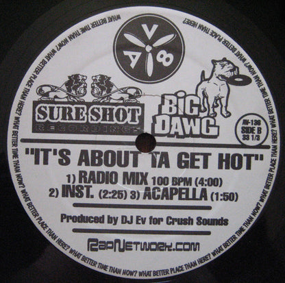 DJ EV : It's About Ta Get Hot (12", Club)