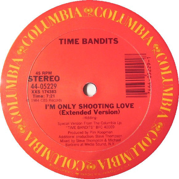 Time Bandits : I'm Only Shooting Love (12", Maxi)