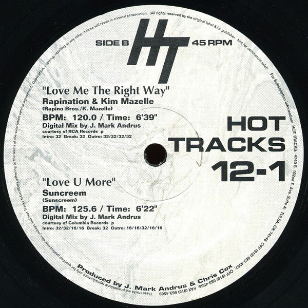Various : Hot Tracks 12-1 (2x12", Promo)