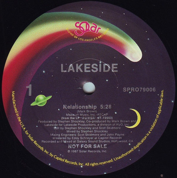 Lakeside : Relationship (12", Promo)
