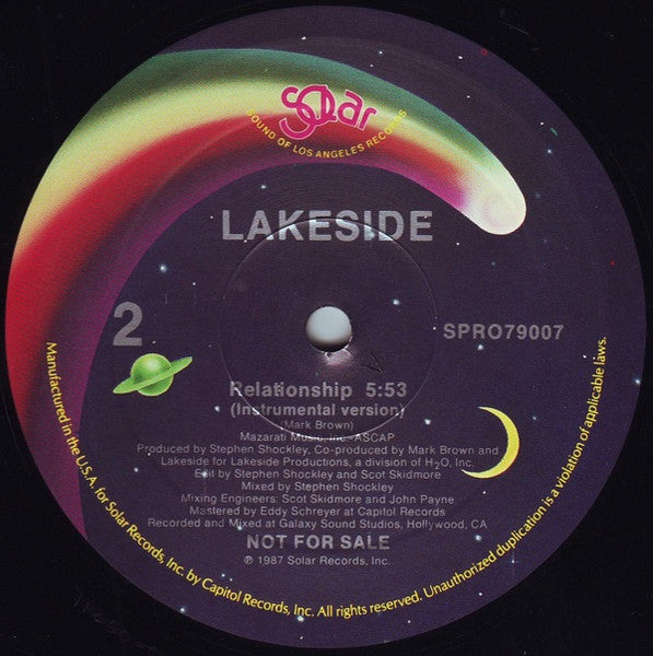 Lakeside : Relationship (12", Promo)