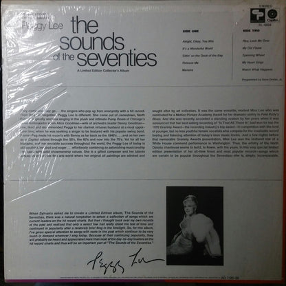 Peggy Lee : Sylvania Presents...The Sounds Of The Seventies (LP, Album, Comp, Ltd)
