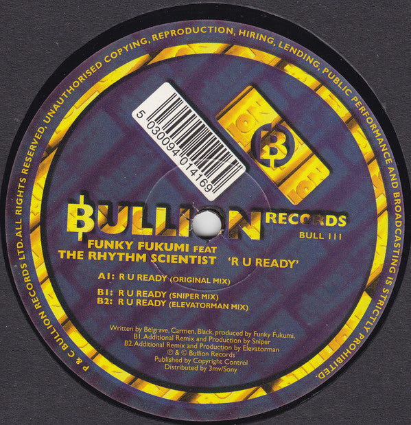 DJ Fukumi & The Rhythm Scientist : R U Ready (12")