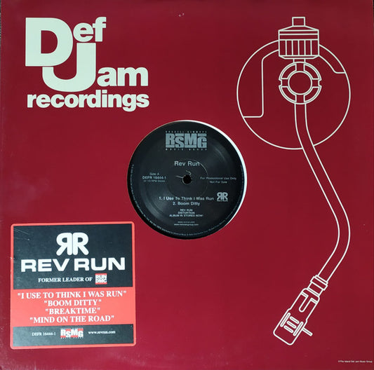 Rev Run* : I Used To Think I Was Run (12", EP, Promo)