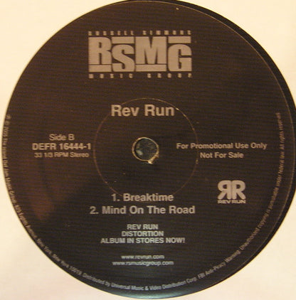 Rev Run* : I Used To Think I Was Run (12", EP, Promo)