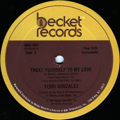 Terri Gonzalez : Treat Yourself To My Love (12", Single)