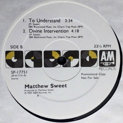 Matthew Sweet : When I Feel Again (12", Promo)