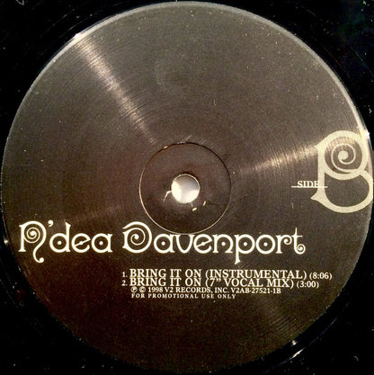 N'Dea Davenport : Bring It On (The Hex Hector Remixes) (12", Promo)