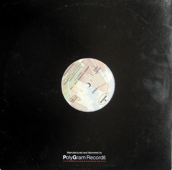 Trio : Da Da Da I Don't Love You You Don't Love Me Aha Aha Aha (12")