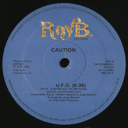 Caution : U.F.O. (12")