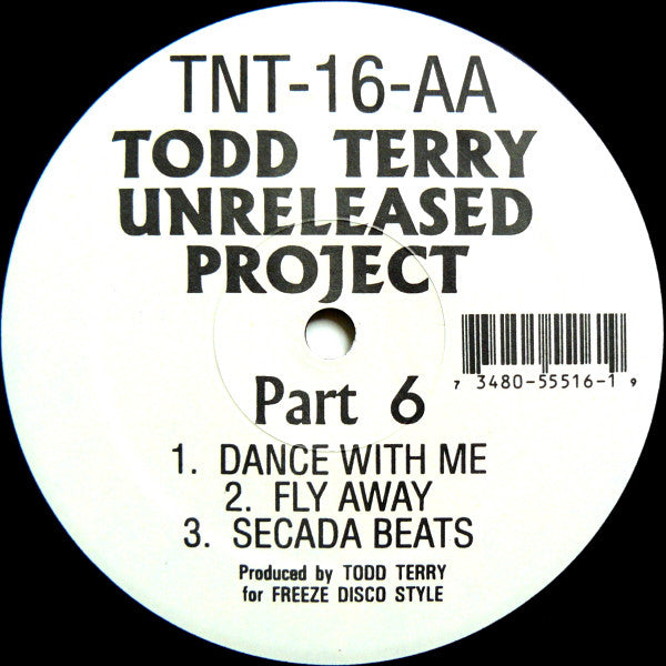 Todd Terry : Unreleased Project Part 6 (12")