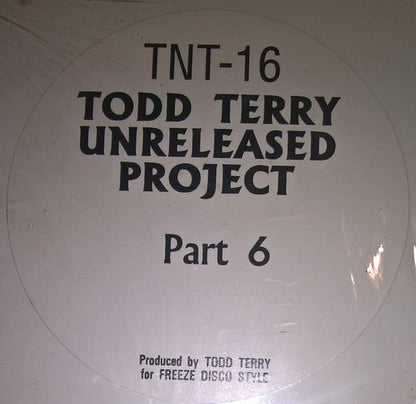 Todd Terry : Unreleased Project Part 6 (12")