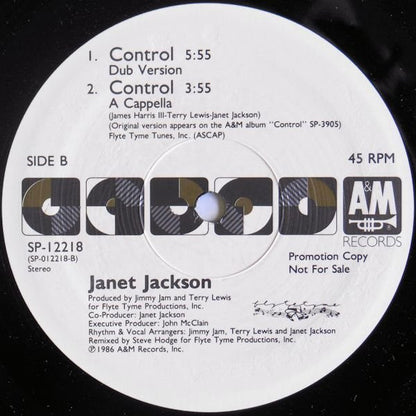 Janet Jackson : Control (Video Mix: Soundtrack To The Video Of Control) (12", Single, Promo)