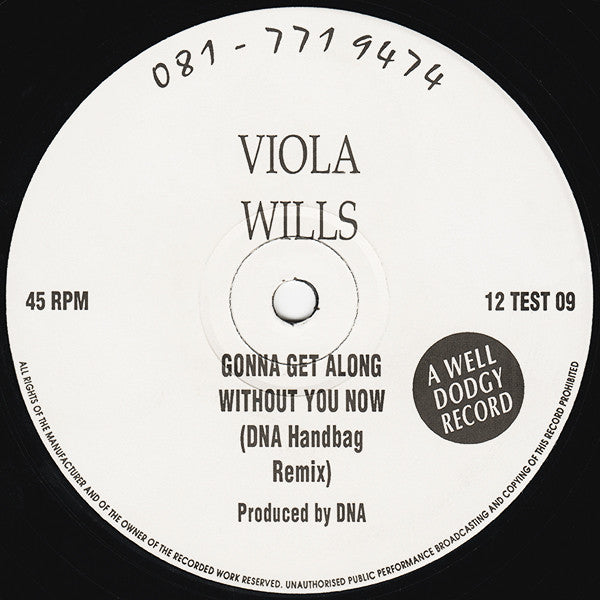 Viola Wills : Gonna Get Along Without You Now (DNA Handbag Remix) (12", S/Sided)