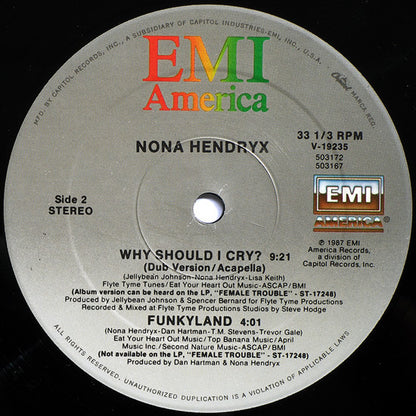 Nona Hendryx : Why Should I Cry? (Extended Version) (12", Single)