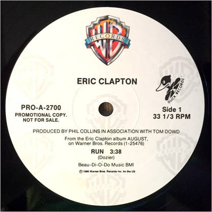 Eric Clapton : Run (12", Promo)