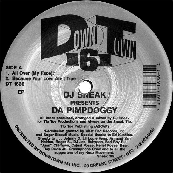 DJ Sneak : Da Pimpdoggy (12", EP)