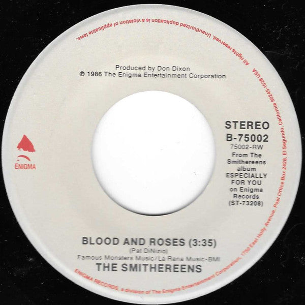 The Smithereens : Behind The Wall Of Sleep (7", All)
