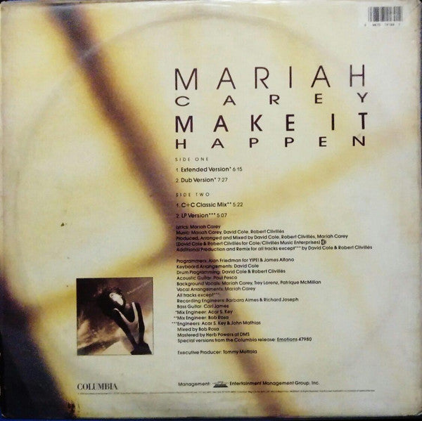 Mariah Carey : Make It Happen (12", Maxi)