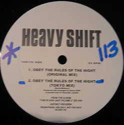 Heavyshift : Obey The Rules Of The Night (12", Promo)