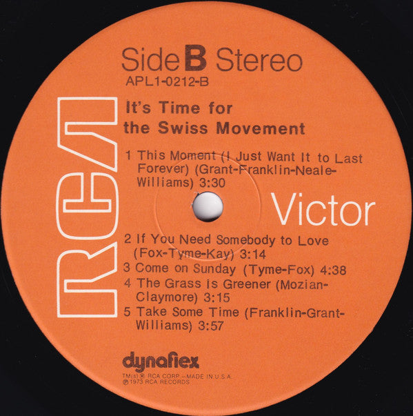 The Swiss Movement* : It's Time For The Swiss Movement (LP, Album)