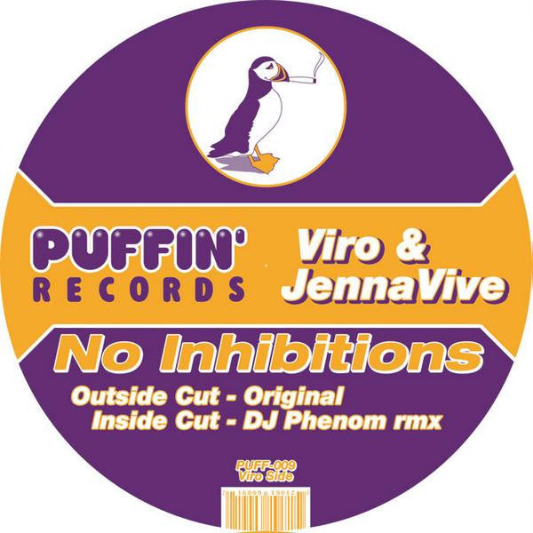 Huda Hudia / DJ Viro : Runnin' Scared / No Inhibitions (12")