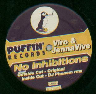 Huda Hudia / DJ Viro : Runnin' Scared / No Inhibitions (12")