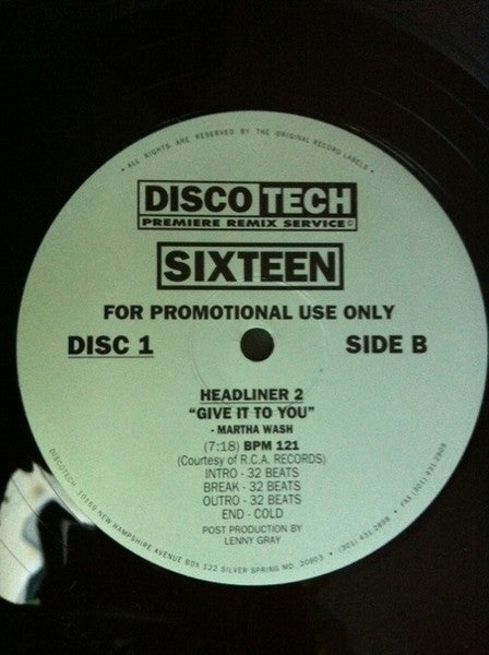 Various : DiscoTech Sixteen (3x12", Comp, Promo)