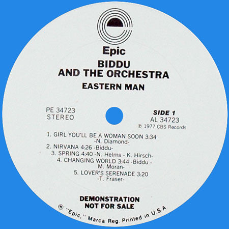 Biddu Orchestra : Eastern Man (LP, Album, Promo)