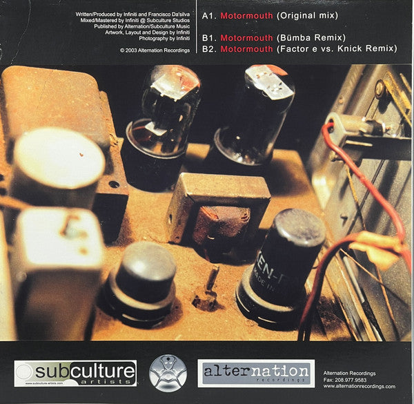 Infiniti* & Francisco Da'silva* : Motormouth (12")