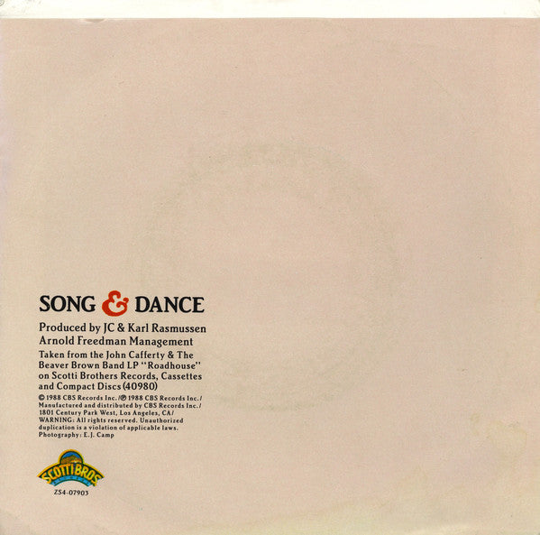 John Cafferty And The Beaver Brown Band : Song & Dance (7", Single)
