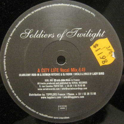 Soldiers Of Twilight : City Life (12")