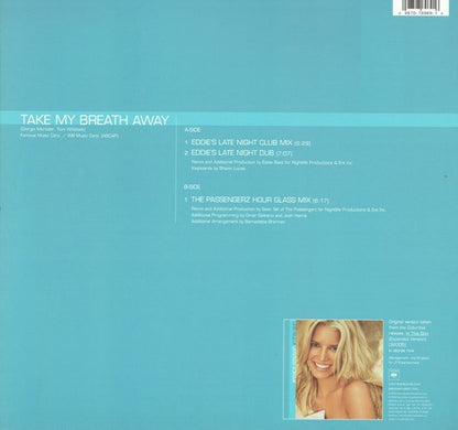 Jessica Simpson : Take My Breath Away (12" Remixes) (12")