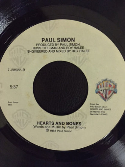 Paul Simon : Graceland / Hearts And Bones (7")