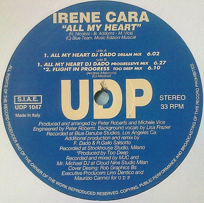 Irene Cara : All My Heart (12")