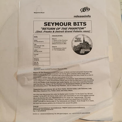 Seymour Bits : Return Of The Phantom (12", Promo, W/Lbl)