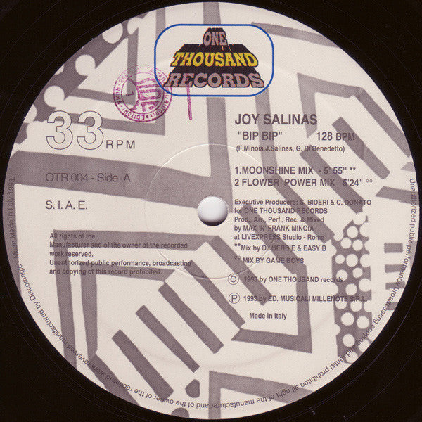 Joy Salinas : Bip Bip (12")