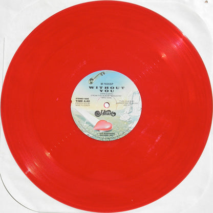 Heart : Without You (12", Single, Mono, Promo, Red)