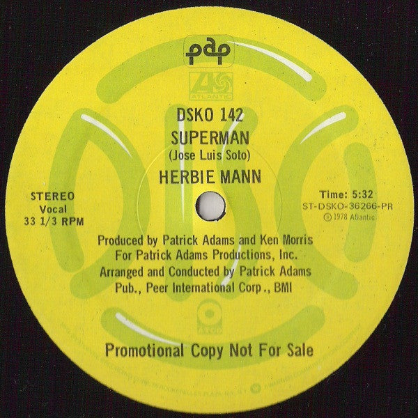 Herbie Mann : Superman (12", Promo)