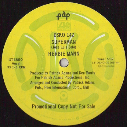 Herbie Mann : Superman (12", Promo)