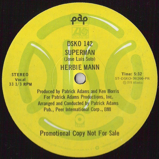 Herbie Mann : Superman (12", Promo)