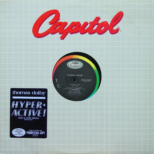 Thomas Dolby : Hyperactive (12", Promo)