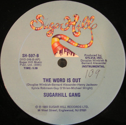 Sugarhill Gang : The Word Is Out (12")