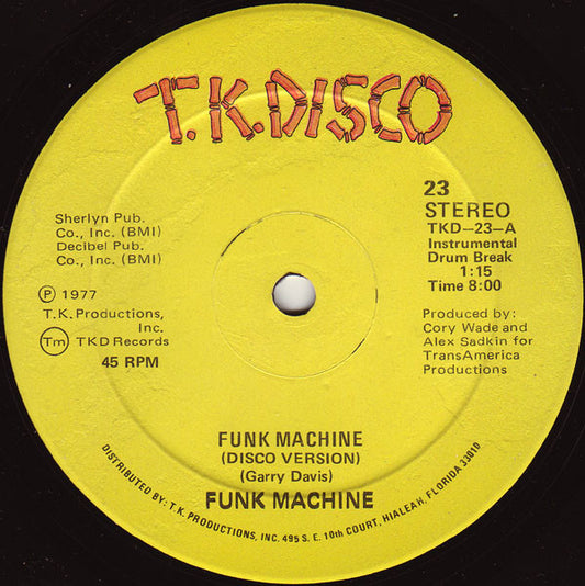 Funk Machine (2) : Funk Machine (12")