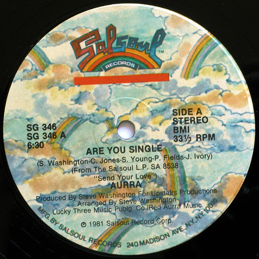 Aurra : Are You Single (12", Single)