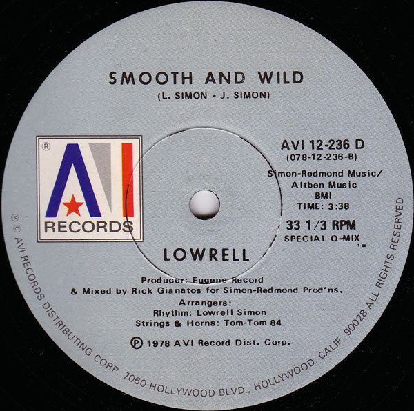 Lowrell* : Overdose Of Love (12")