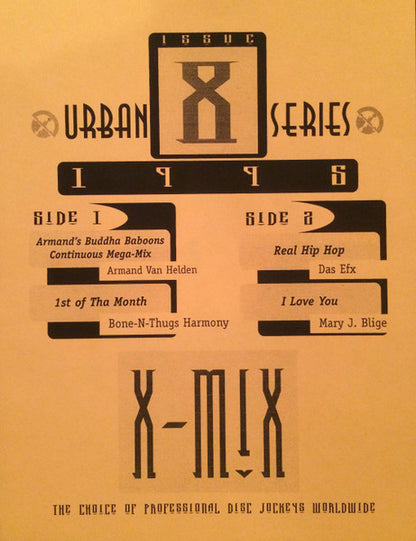Various : X-Mix Urban Series 8 (12", Comp, Promo)