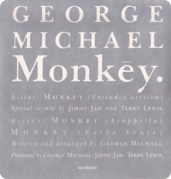 George Michael : Monkey (12")